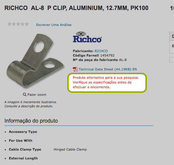 Produto alternativo