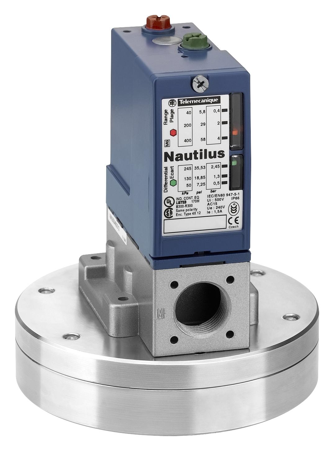 XMLBS02B2S11 Telemecanique Sensors Pressure Switch, G 1/4" BSP, 0.3 bar