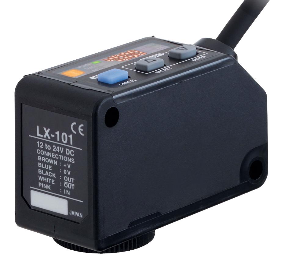 LX-101-P PANASONIC, Digital Mark Sensor, 10mm, Reflective, PNP Open Collector, 12 to 24VDC, Cable, LX-100 Series | Farnell Portugal LX-101-P PANASONIC, Digital Mark Sensor, 10mm, Reflective, PNP Open Collector, 12 to 24VDC, Cable, LX-100 Series | Farnell Portugal
