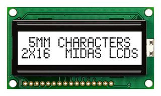 Midas Displays Mc21605H6W-Fptlw3.3-V2