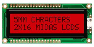 Midas Displays Md21605G6W2-Fptlrgb