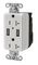 HUBBELL WIRING DEVICES SNAP20USBW