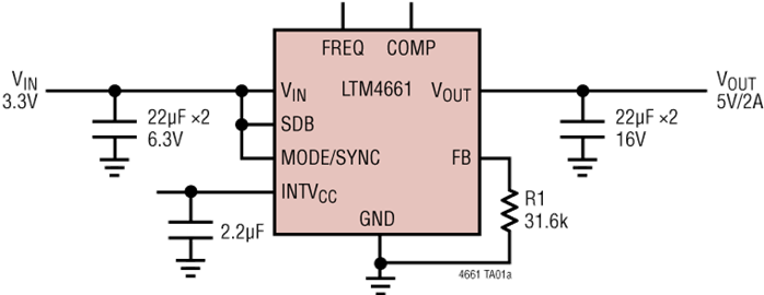 Block diagram of LTM4661
