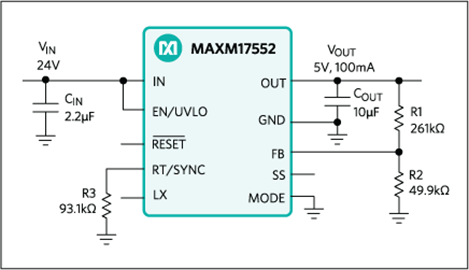Block diagram of MAXM17752
